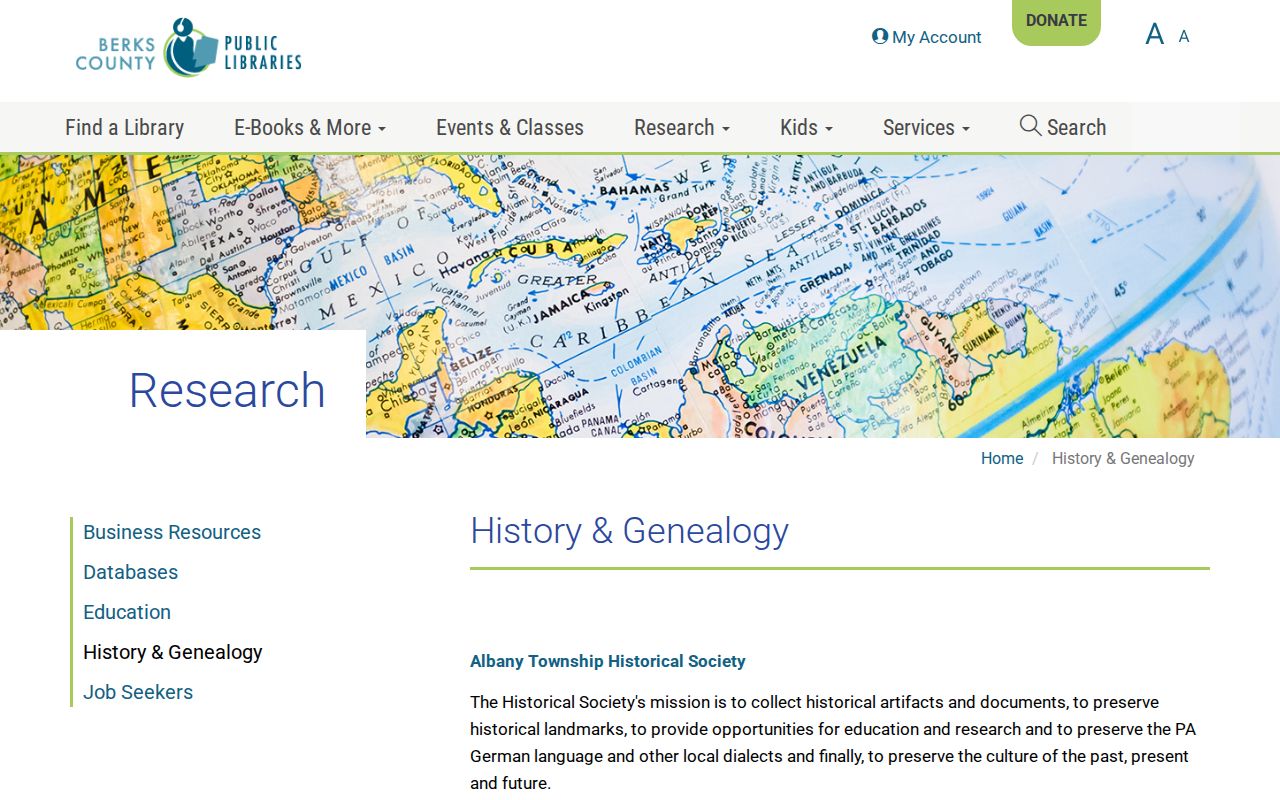 Exeter Township city directory history and genealogy referral resources