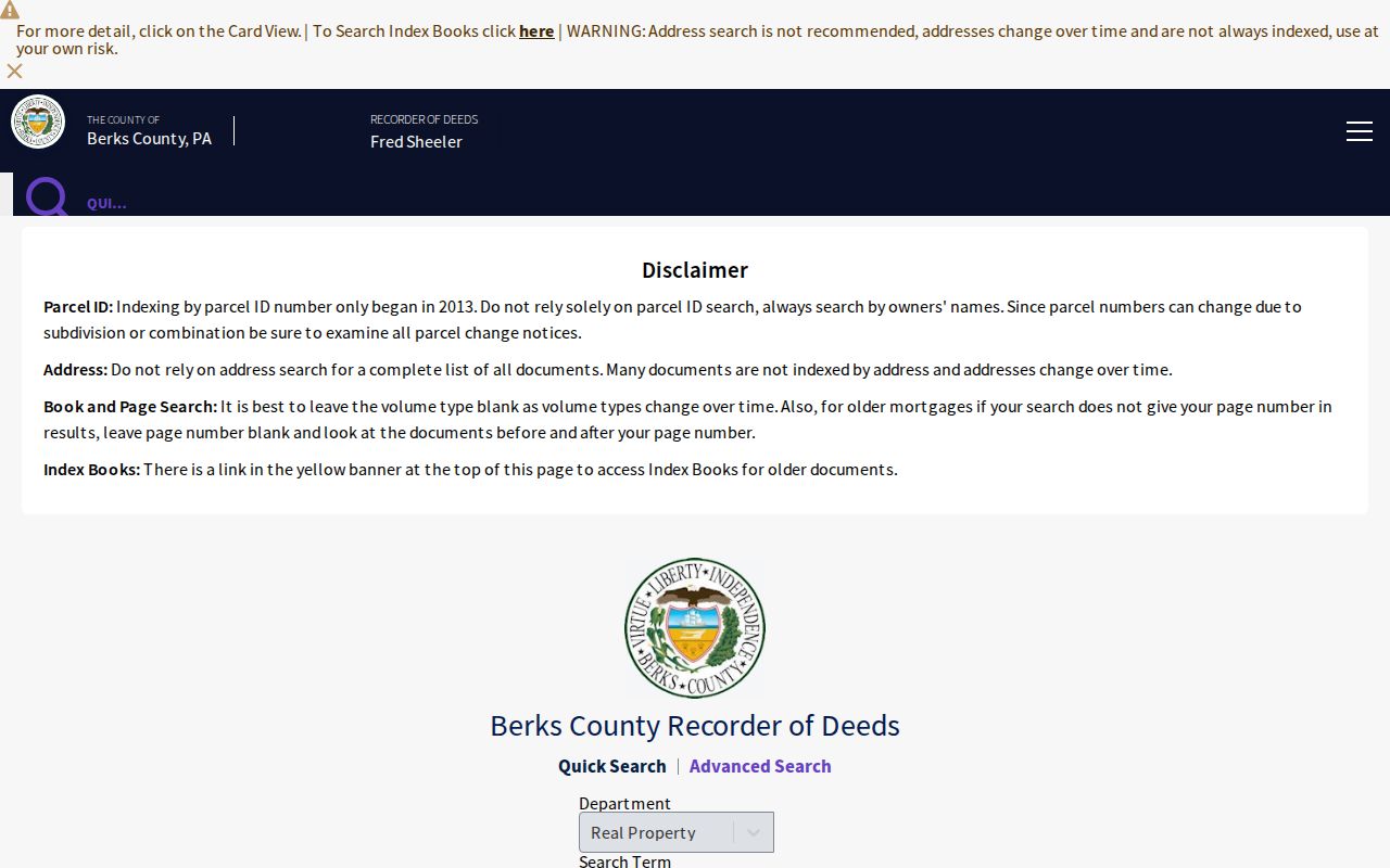 Exeter Township residents directory Recorder Cloud Search