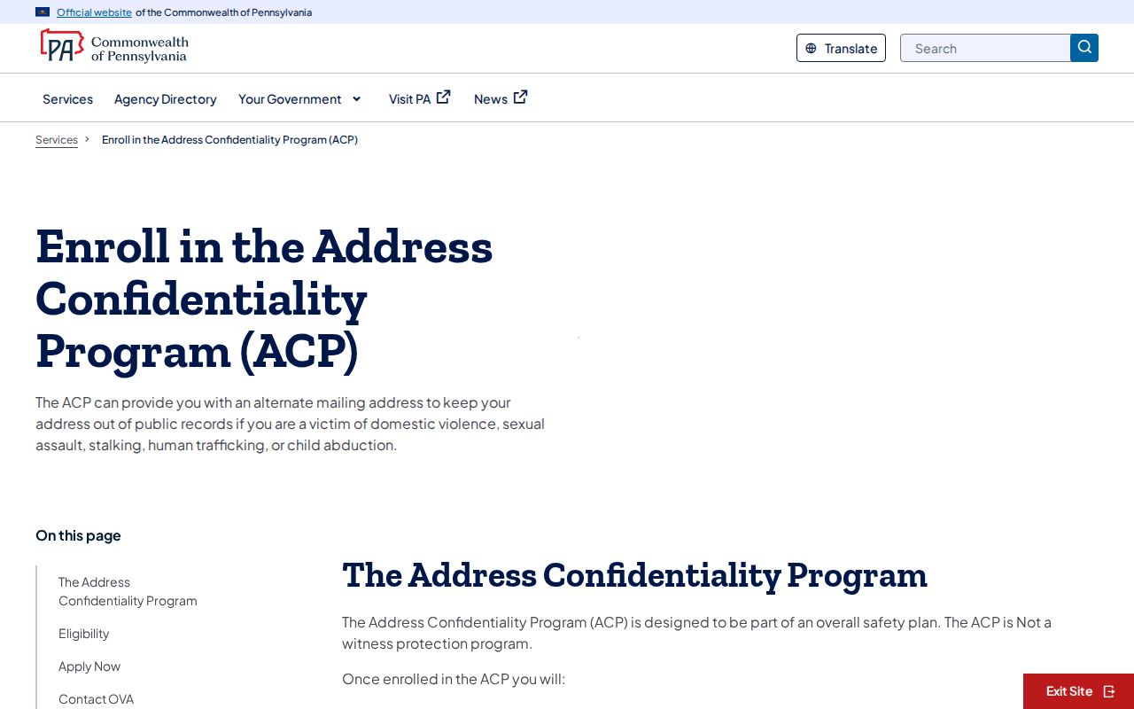 Exeter Township neighbors Address Confidentiality Program privacy protection